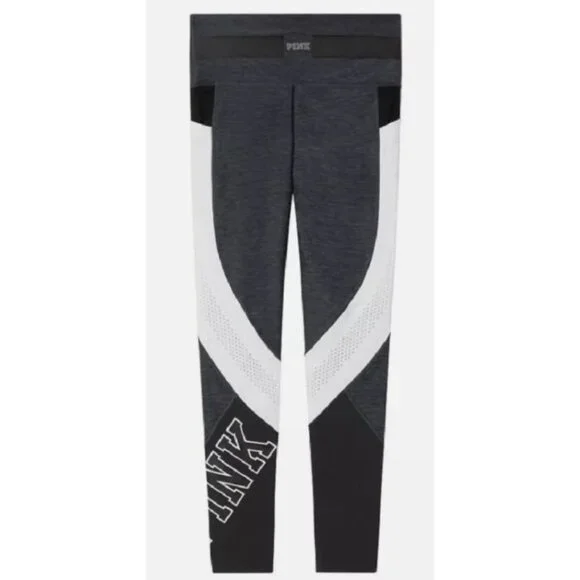 PINK Victoria's Secret Women's  Full Length Color Block Ultimate Leggings Size L - Picture 3 of 16